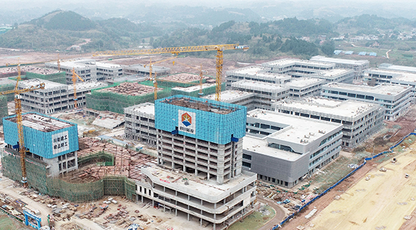 简阳：构建产业生态圈创新生态链 大力发展新经济培育新动能_fororder_建设中的成都空天产业功能区（图-谢明刚）