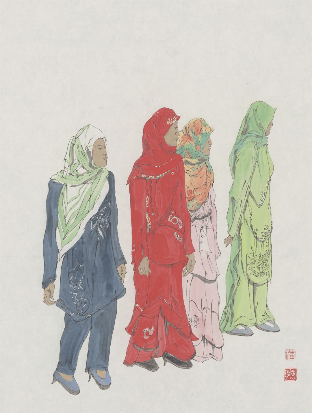 心如梦，画作诗：潘金玲画作欣赏