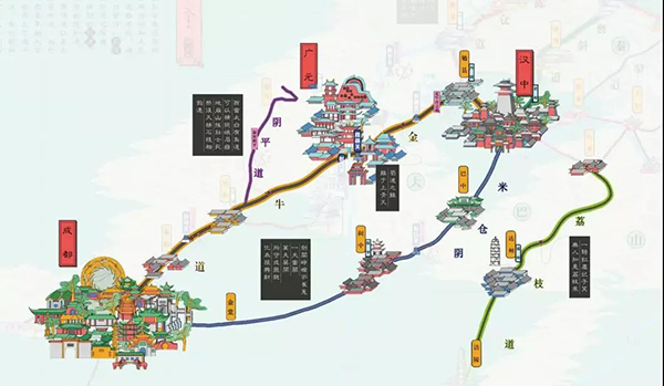 中医药文化融入蜀道通衢园 “起风的院子”梦回古蜀道_fororder_蜀道通衢园意取《蜀川胜概图》城北片区-供图-省中医药管理局