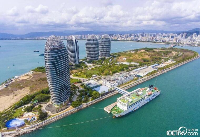 图片默认标题_fororder_图1  航拍三亚凤凰岛国际邮轮码头