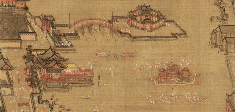工整图真——《艺术里的奥林匹克》带您赏析《龙舟夺标图》的界尺画法和中国写意