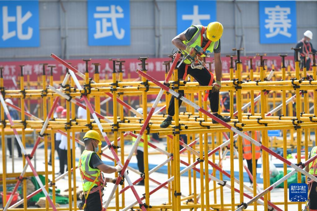 山东：建筑工人大比武