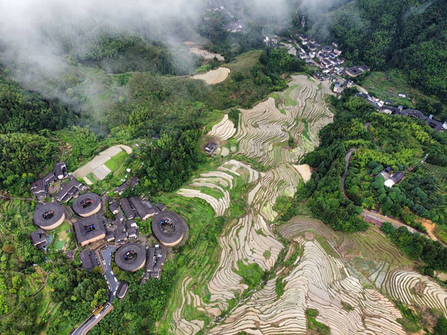 “大地指纹”点缀世遗土楼