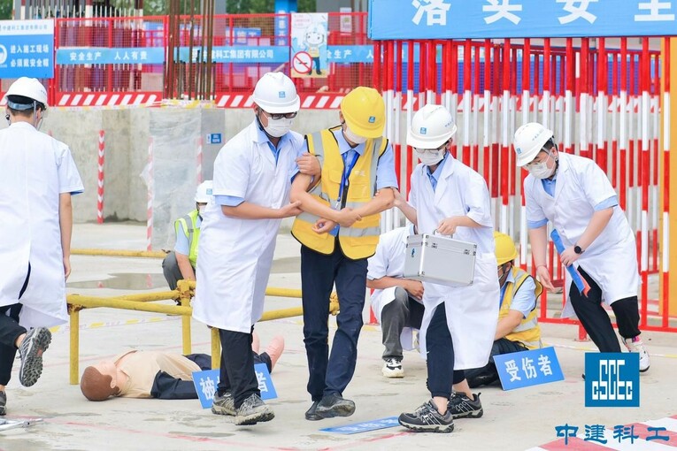 中建科工北方大区2022年安全生产标准化和应急演练现场直播观摩会成功举办