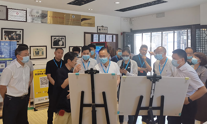 自贡市人大常委会主任谭豹率队调研大安区地名保护工作_fororder_调研现场