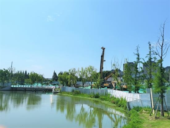用心守护水清岸绿 南门河调蓄池项目建设稳步推进