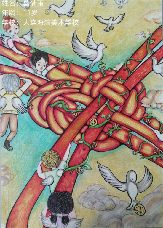 The 8th Asian Children's Art Exhibition Opens in Dalian_fororder_4