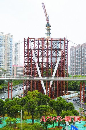 厦门山海健康步道和美桥 建成后跨径将创世界纪录