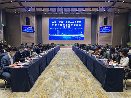 中国人民对外友好协会调研组赴中韩（长春）国际合作示范区考察座谈_fororder_图片2