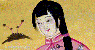 笑意满盈 含羞带俏——《艺术里的奥林匹克》分享年画《踢毽子》中的清新写意