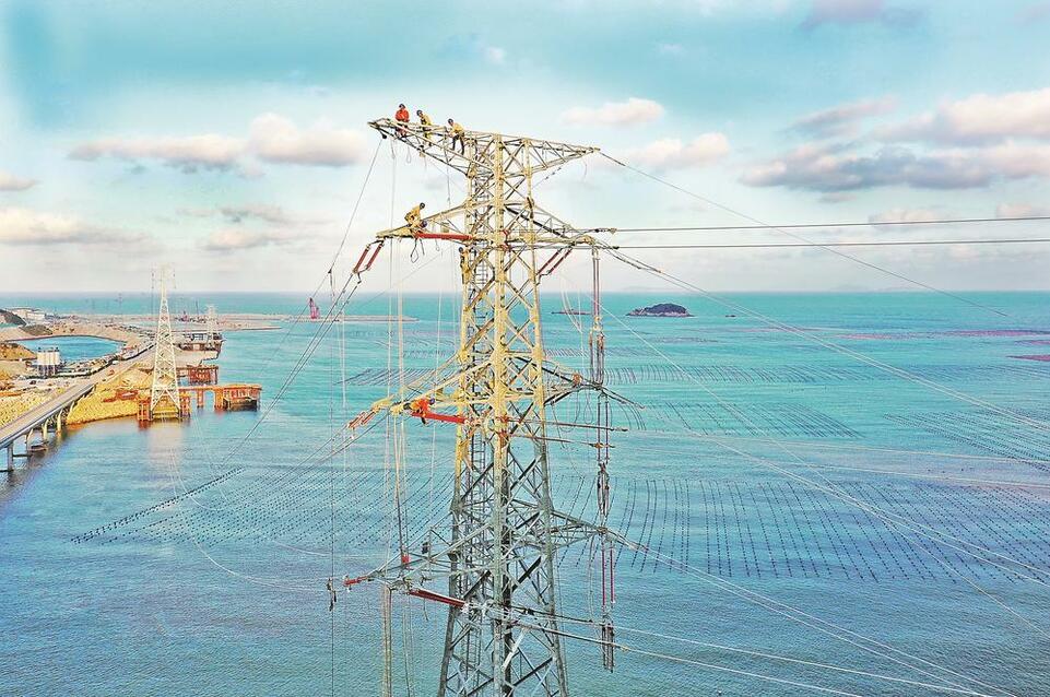 福建霞浦核电送出工程B回通道全线贯通_fororder_28cb2fd9-5a72-4fa9-9bb8-3ee0763fccb9