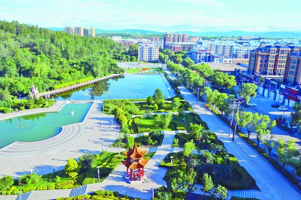 建设“经济强百姓富城乡美”的新林口
