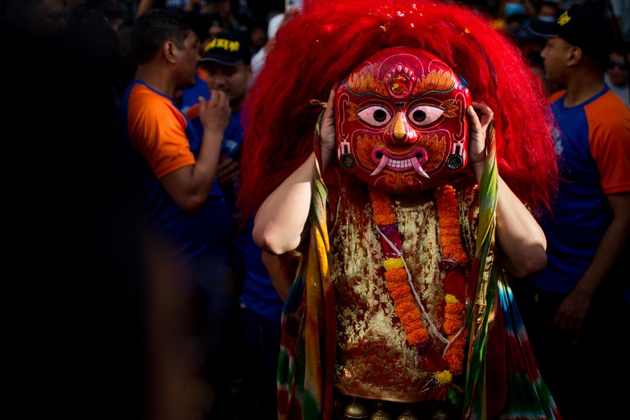 Asia Album: Indra Jatra Festival in Nepal's Kathmandu_fororder_7
