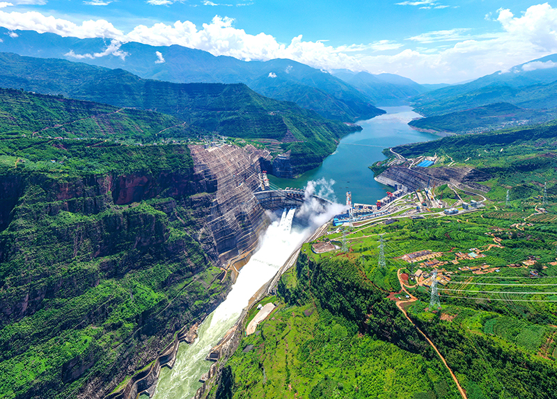 镜头下的大凉山丨凉山州成立70周年县市风采——宁南县_fororder_宁南是世界第二大水电站—白鹤滩水电站所在地。乐梅摄