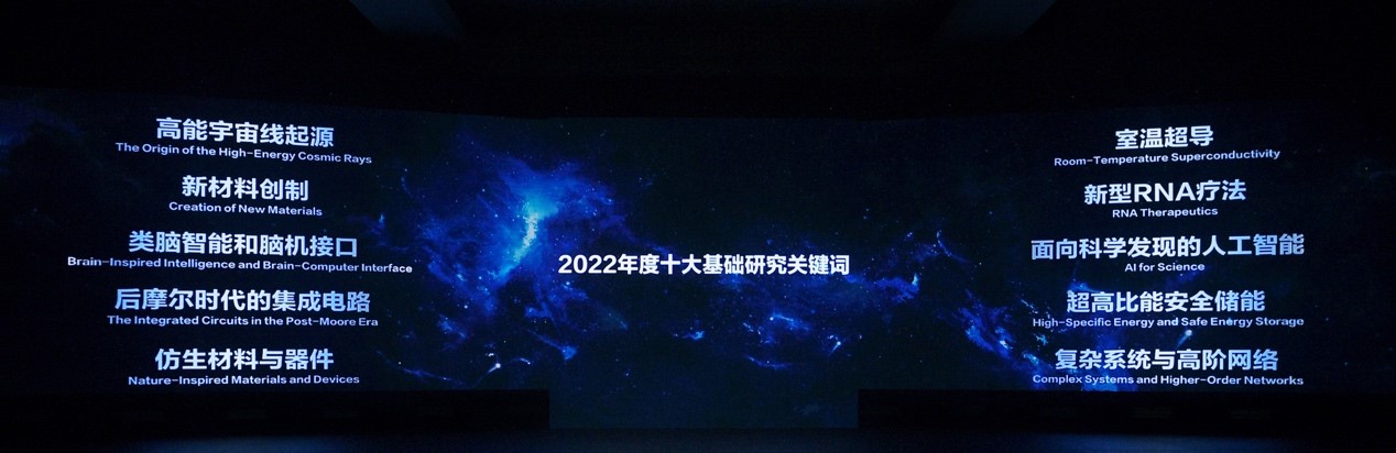 2022年度“十大基础研究关键词”揭晓 薛其坤、颜宁等顶尖学者共话人类未来_fororder_“十大基础研究关键词”发布
