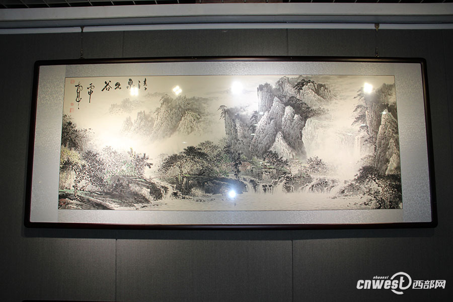 【文化  显示图在稿件最下方】耳金华《水墨丹青》全国巡回画展首展在西安举行