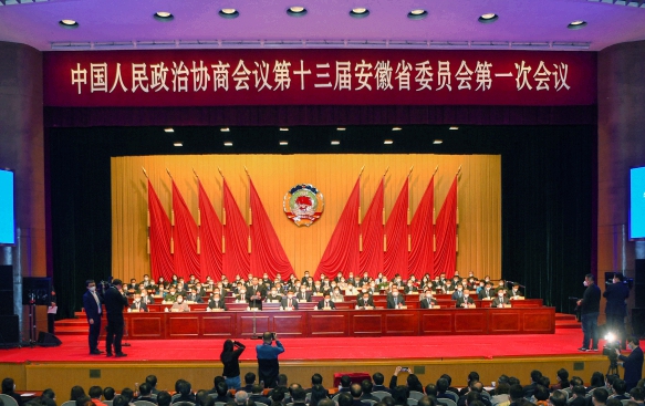 安徽省政协十三届一次会议胜利闭幕_fororder_11