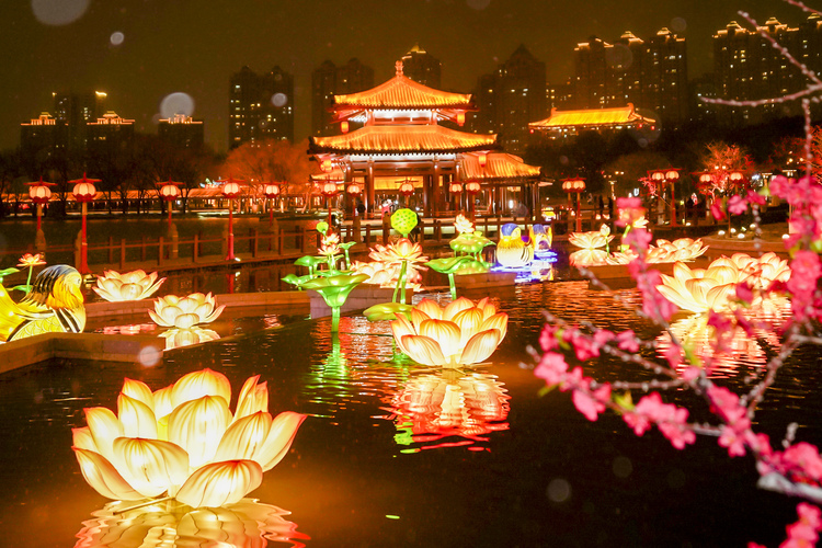 万盏花灯耀芙蓉 2023大唐芙蓉园新春大潮精彩进行中