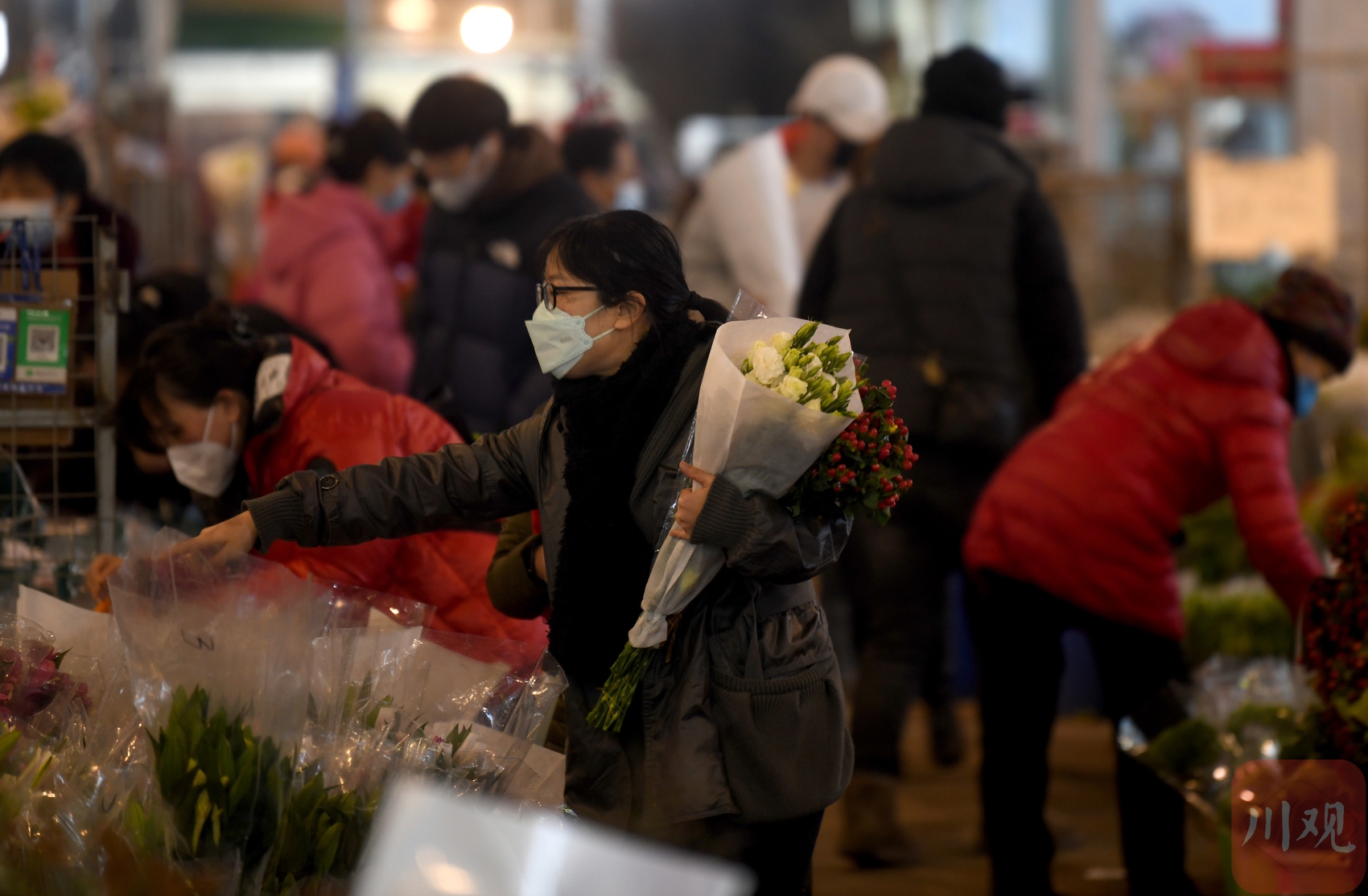 （转载）春节临近 成都年宵花销售火爆