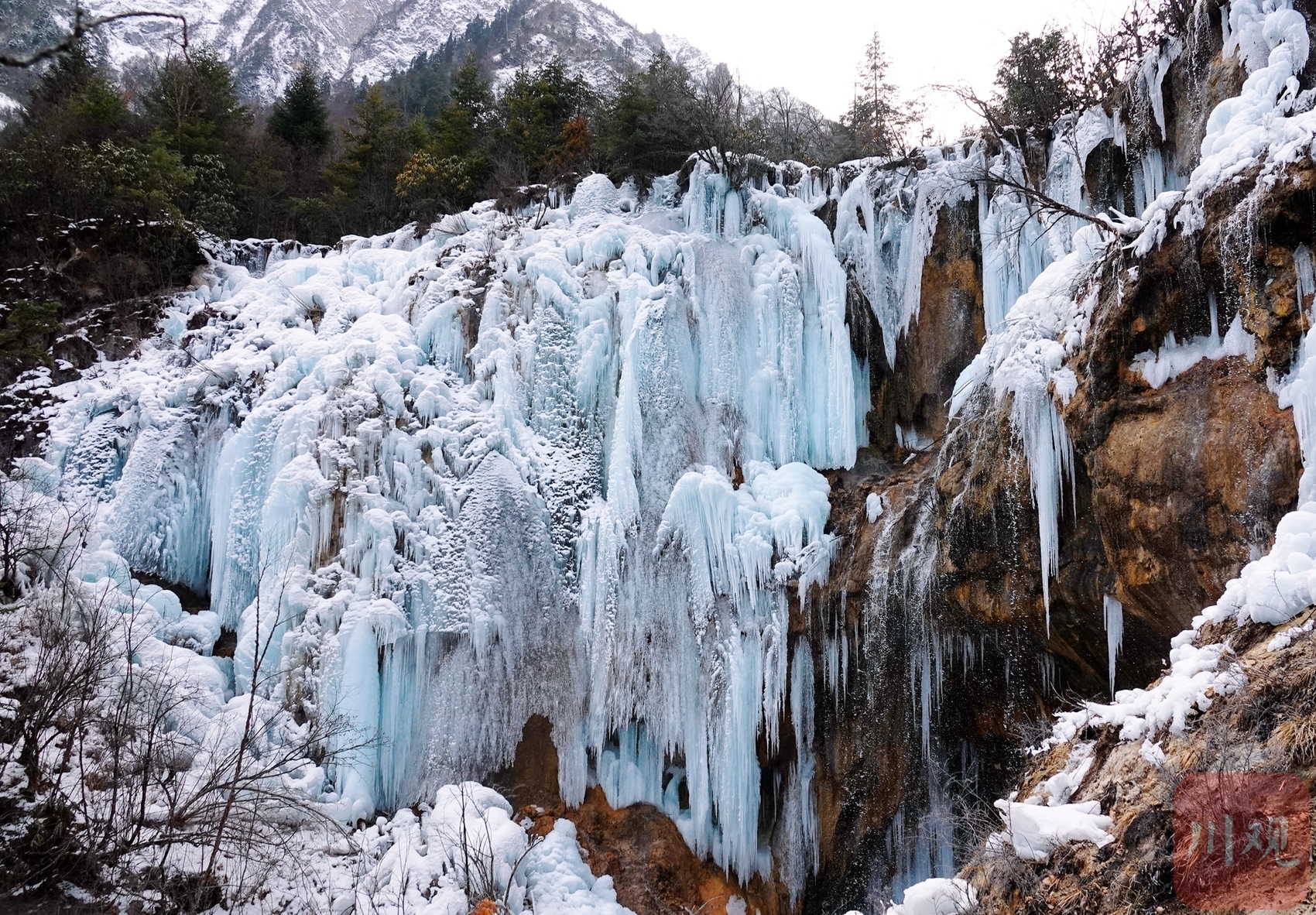 （转载）四川平武：玉树琼花漫山开 雪山冰瀑入画来