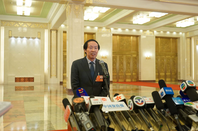 图片默认标题_fororder_1-全国政协委员、国家文物局局长刘玉珠在部长通道回答记者提问 摄影文物报 李瑞