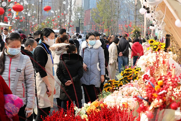 成都天府新区兴隆湖元宵主题活动即将开启_fororder_新春花市-供图-天府新区党群工作部