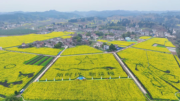 2023年资阳大足双城农文旅联动暨第二届安岳元坝油菜花赏花活动开幕_fororder_安岳千亩油菜花-供图-安岳县委宣传部