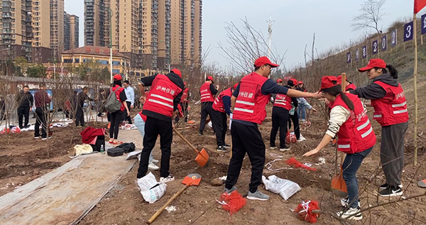 （张）推动绿色发展 泸州举行2023年义务植树活动_fororder_植树活动现场2