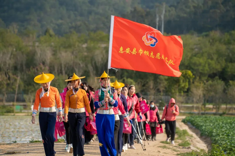 福建惠安：巾帼环保健步志愿服务暨庆祝“三八”活动温暖来袭_fororder_图片1