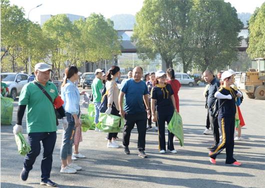 【湖北】【客户稿件】清洁地球日武汉蔡甸九真山风景区在行动