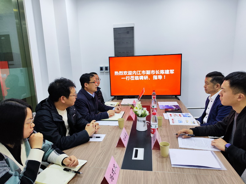 内江市副市长陈建军一行莅临国际在线四川频道调研_fororder_1