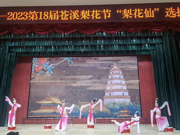 2023第十八届苍溪梨花节“梨花仙”选拔赛总决赛举行_fororder_参赛选手才艺展示  摄影  徐琴