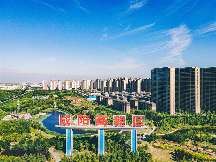咸阳高新区：奋进“三个年” 打造产城融合现代化新城_fororder_DJI_0027