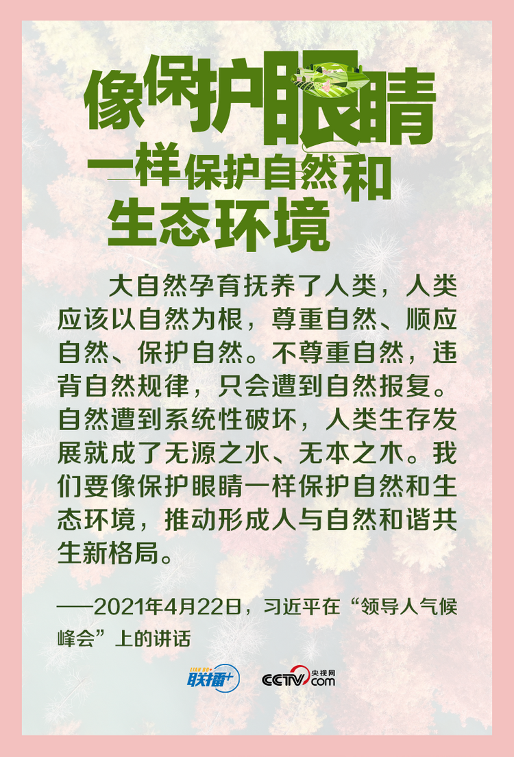 天下一家｜坚持人与自然和谐共生
