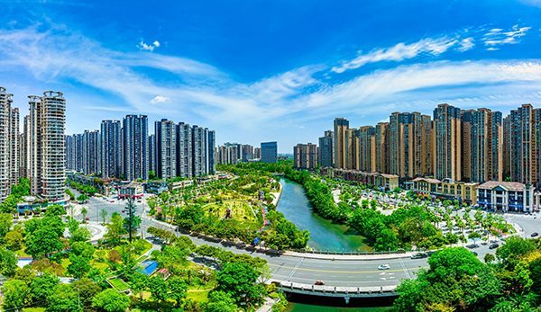 成都温江区现代服务业推介会在深圳举行_fororder_温江城市风貌-供图-成都市温江区委宣传部