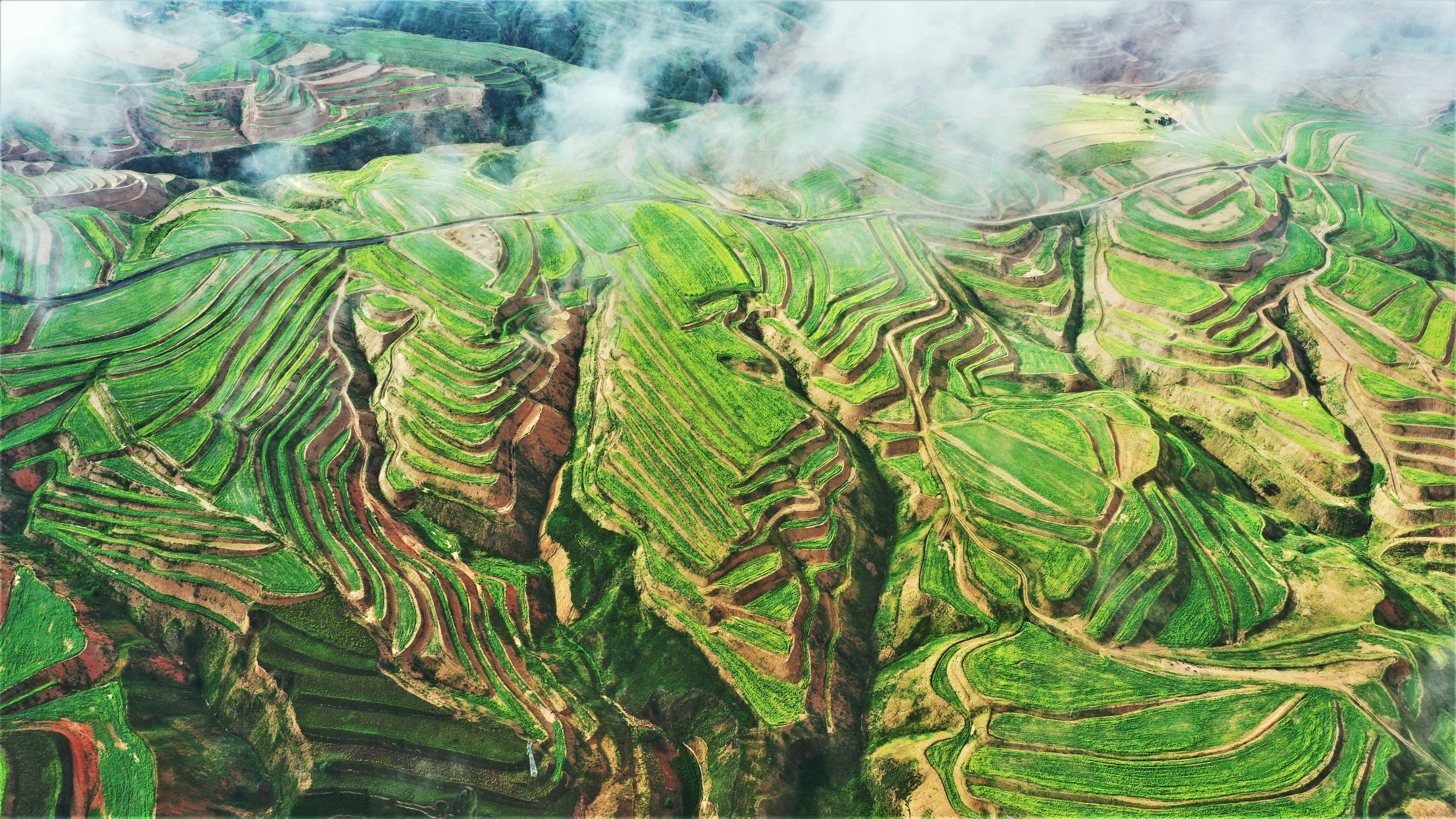 【大宏图·“县”在启航】山西平鲁：“腾笼换鸟”晋北煤城绘新景 “凤凰涅槃”塞外边城展新姿_fororder_5、后安煤矿采煤沉陷区复垦治理后_副本_proc
