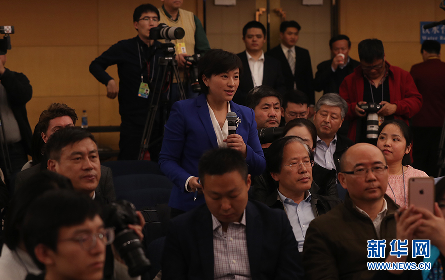 中国国际电视台记者提问