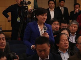 中国国际电视台记者提问