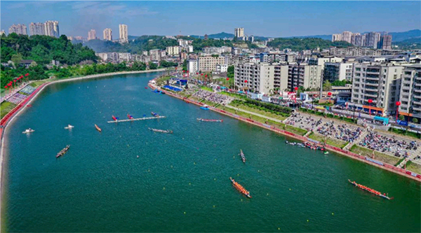 （张）以水为媒 巴中市恩阳区正在迎接第一场国家级龙舟赛事的到来_fororder_恩阳“一座城”-供图-恩阳区委宣传部