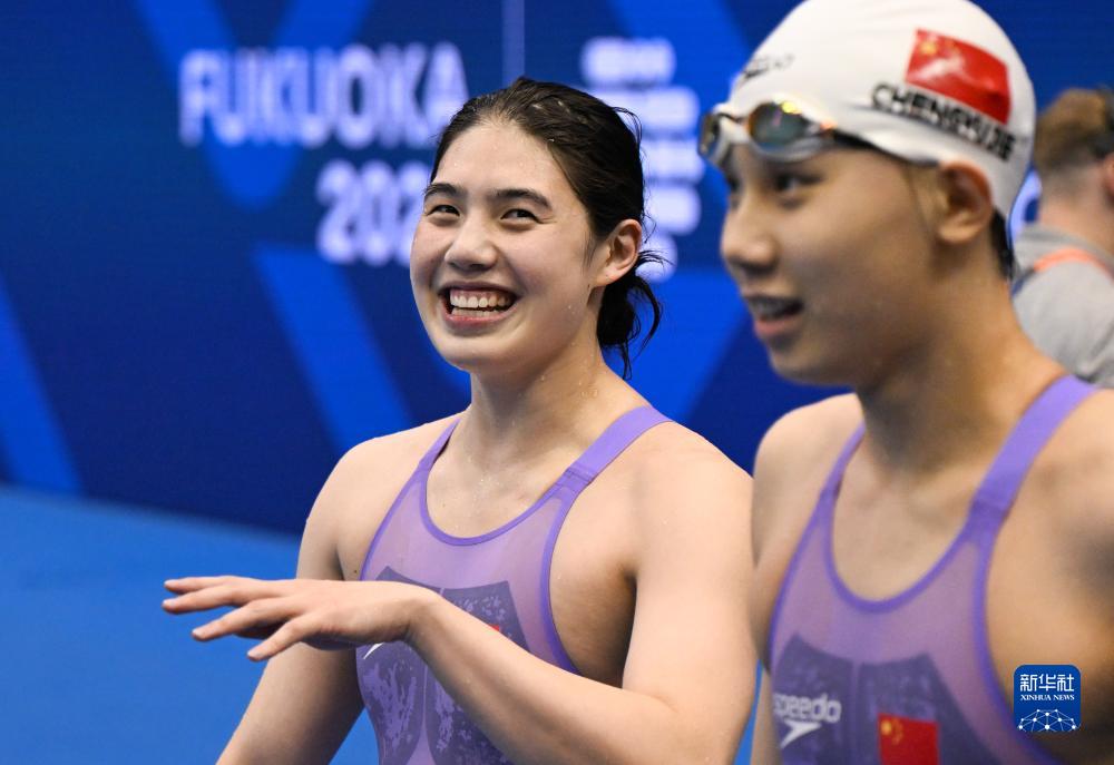游泳世锦赛男女4x100米混合泳接力：中国队夺冠