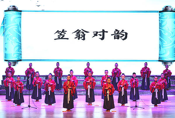 成都金堂县举办2023年“强国复兴有我”红色经典诵读大赛决赛_fororder_决赛现场-供图-金堂县委宣传部1