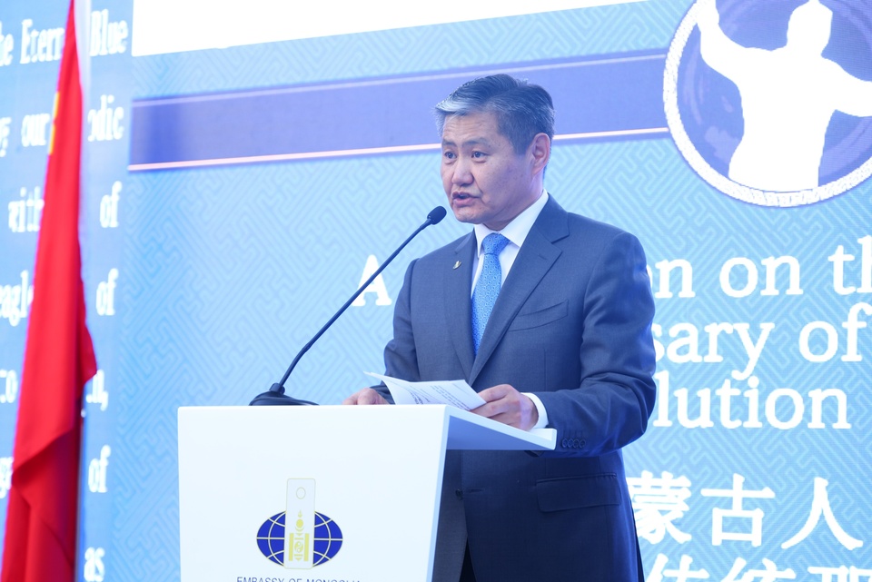庆祝蒙古国人民革命胜利102周年 传统那达慕节日招待会举行_fororder_图片14