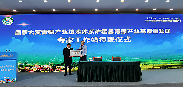 甘孜州炉霍县建青稞产业高质量发展专家工作站_fororder_甘孜州炉霍县青稞产业高质量发展专家工作站授牌仪式现场-摄影-郝健壮