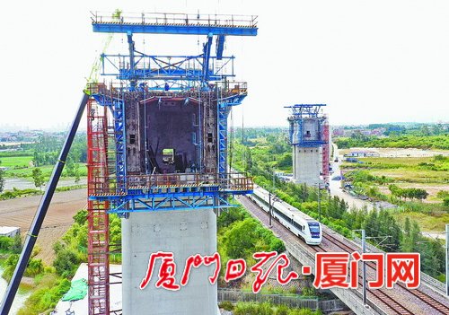 福厦高铁厦门段建设快速推进