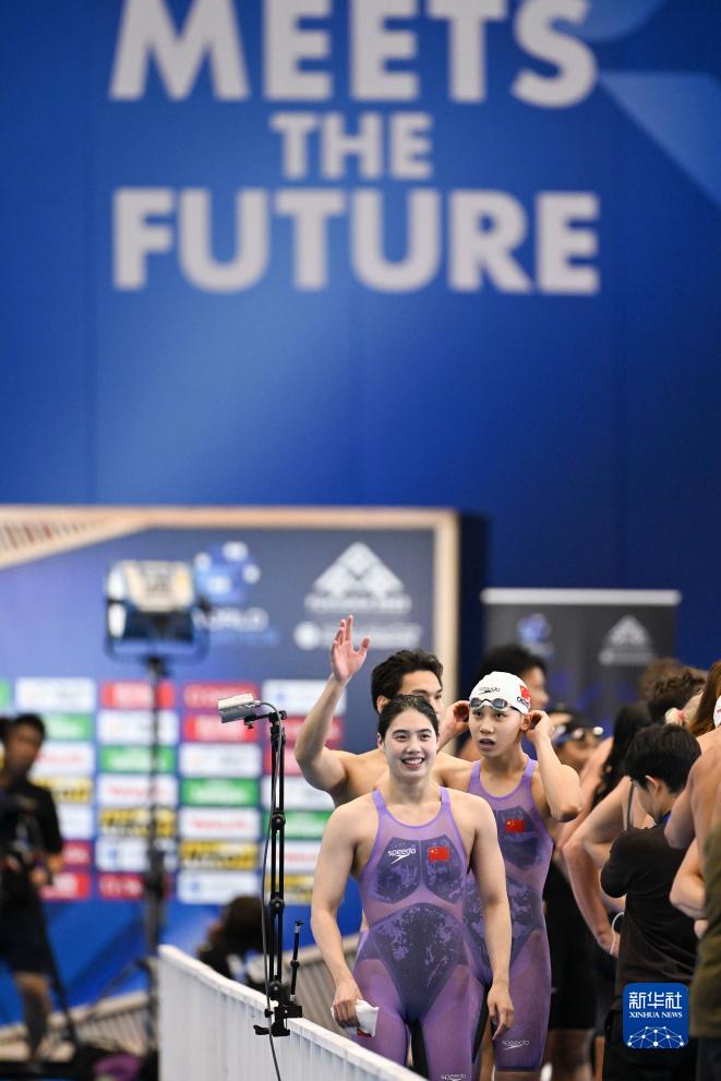 游泳世锦赛男女4x100米混合泳接力：中国队夺冠