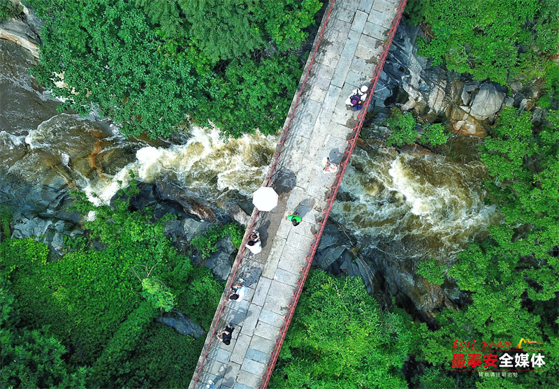 雨后泰山：群瀑争流 漫山清秀俊逸