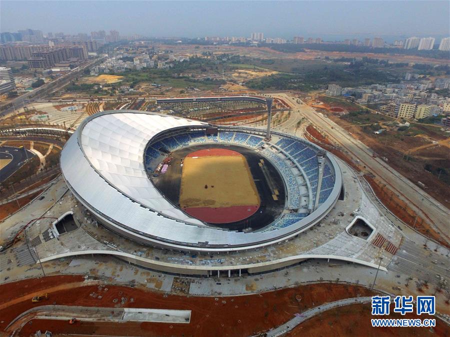 海南省最大综合体育场竣工在即
