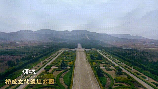 打卡渭南③：唐桥陵：石刻艺术甲天下_fororder_桥陵航拍