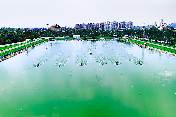 骄傲！简阳“划”出个世界冠军_fororder_简阳市水上运动学校训练图-供图-简阳市融媒体中心-