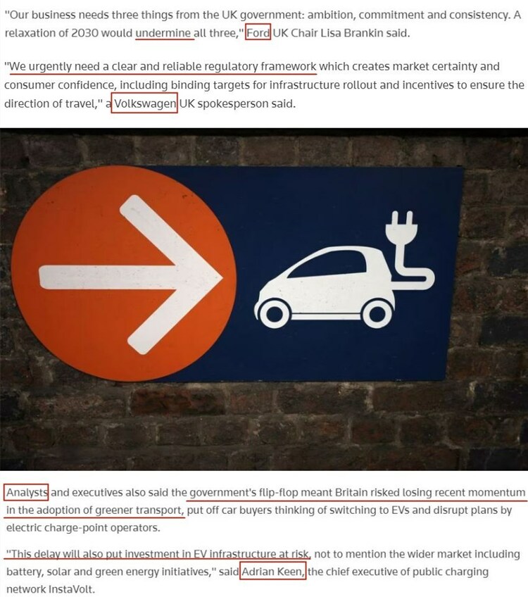 “开倒车”？ 英国推迟清洁汽车政策遭批